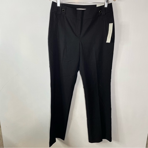Larry Levine NWT Black Slim Trouser Size 6 - Picture 1 of 5